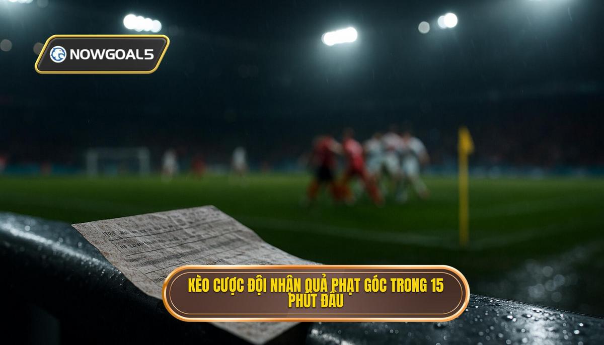 Kèo cược đội nhận quả phạt góc trong 15 phút đầu