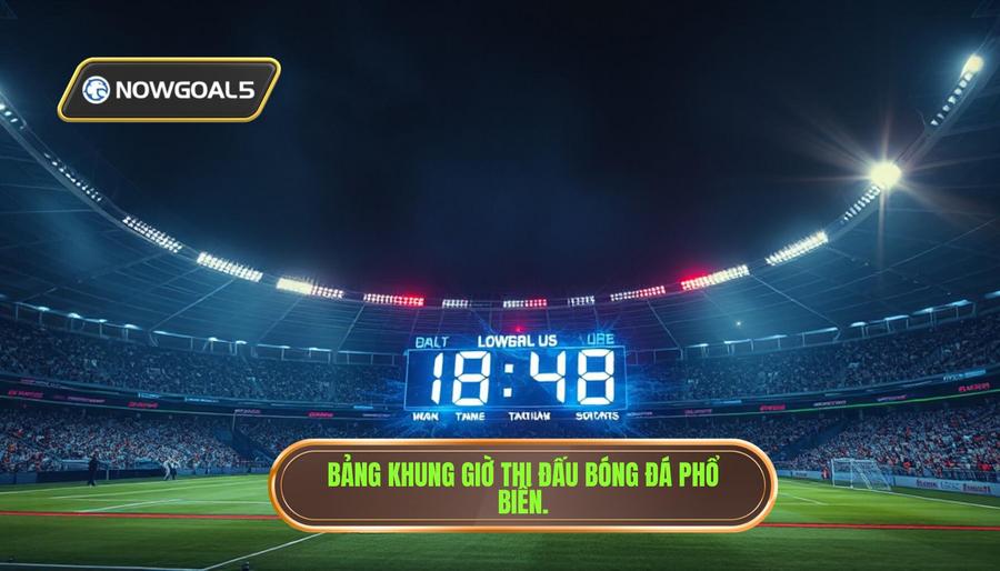 Bảng tổng hợp khung giờ thi đấu phổ biến (Giờ Việt Nam)